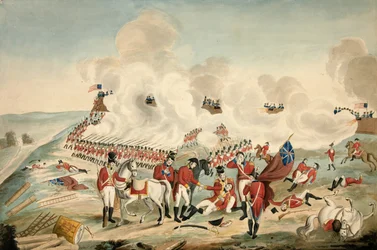 Schlacht von New Orleans und Tod von Generalmajor Packenham am 8. Januar 1815, veröffentlicht 1815
